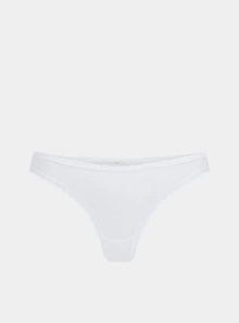  Ume Recycled-Lace Mid-Rise Briefs - Glacier White Peachaus