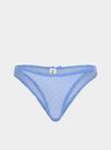 Ume Recycled-Lace Mid-Rise Briefs - Mountain Blue