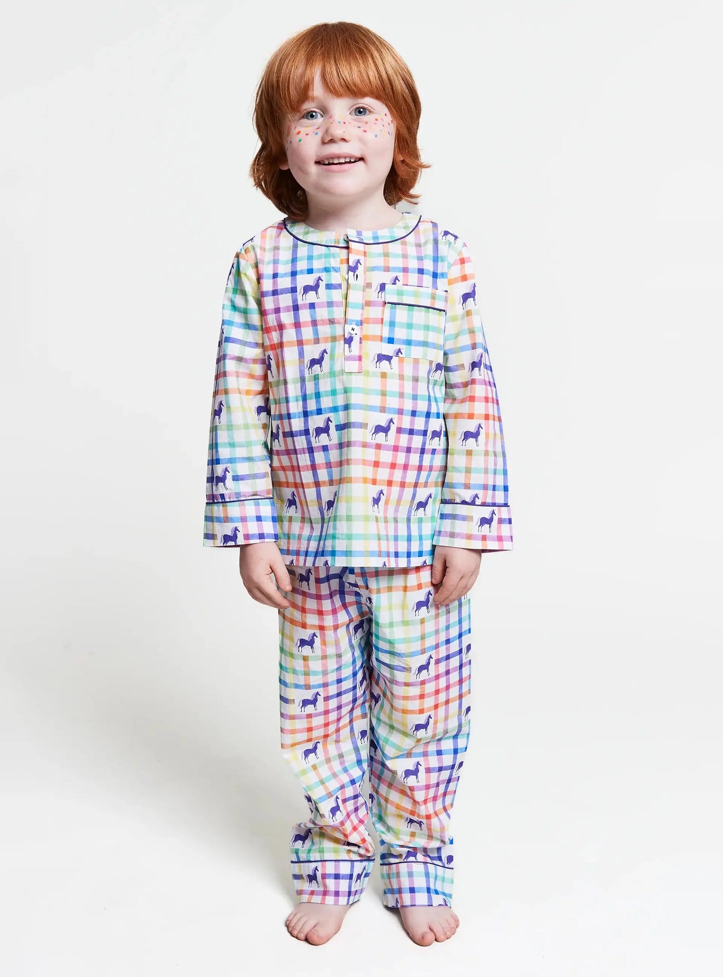 Unicorn Mosaic Kids Pyjama Trouser Set Kutti Lulu