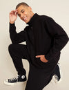 Unisex Black Quarter Zip Sweater Boody