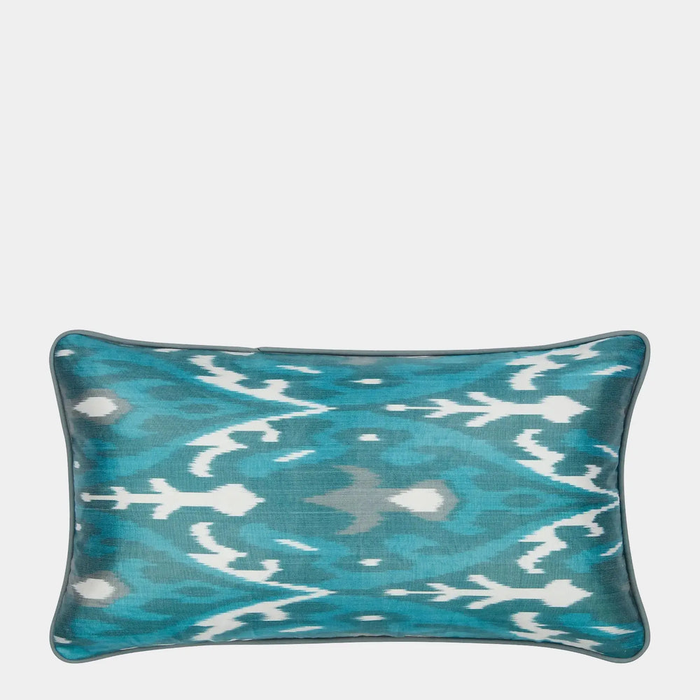 VERDIGRIS and JADE GREEN Cushion ROSANNA LONSDALE