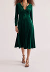 Velvet Tie-Neck Dress Paisie