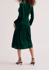 Velvet Tie-Neck Dress Paisie