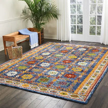  Vibrant 2 Teal Rug Dunelm