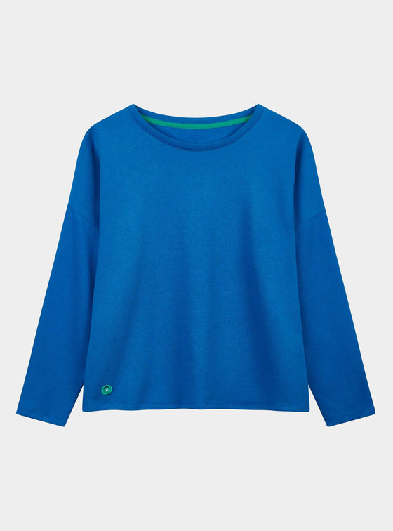 Vibrant Blue Unisex Boxy Sweatshirt