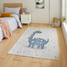  Vida Dinosaur Washable Rug Dunelm