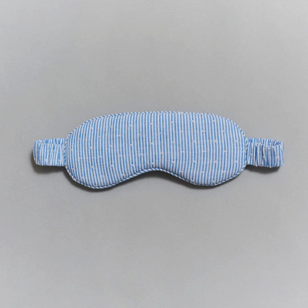 Viola Ethical-Cotton Eye Mask - Mountain Blue Peachaus