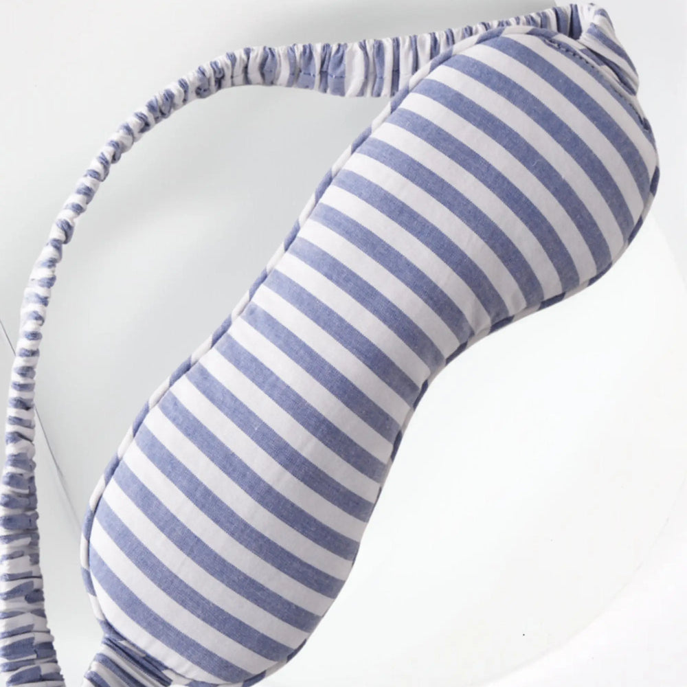 Viola Ethical-Cotton Eye Mask - Oceanic Blue Peachaus