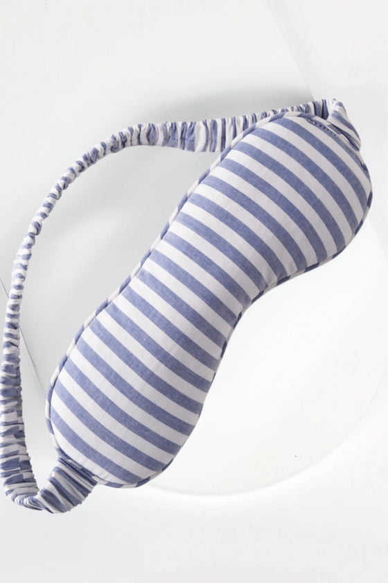 Viola Ethical-Cotton Eye Mask - Oceanic Blue Peachaus