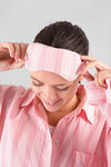 Viola Ethical-Cotton Eye Mask - Sunset Peach Peachaus