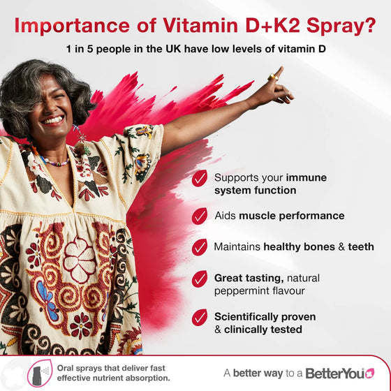 Vitamin D3 + K2 Oral Spray BetterYou