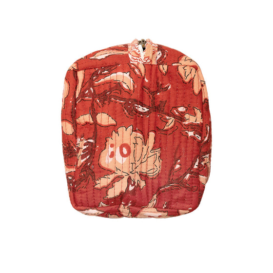 Red Rubra Cotton Wash Bag inara