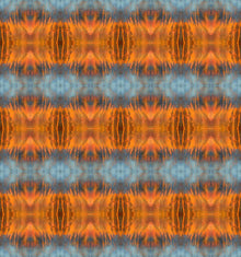  Wallpaper Blue Orange Water Abstract - £37.50 per Sq Metre Long Studio Design