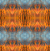 Wallpaper Blue Orange Water Abstract - £37.50 per Sq Metre Long Studio Design