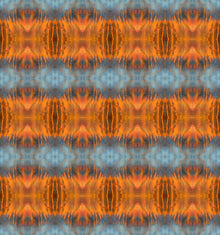  Wallpaper Blue Orange Water Abstract - £37.50 per Sq Metre