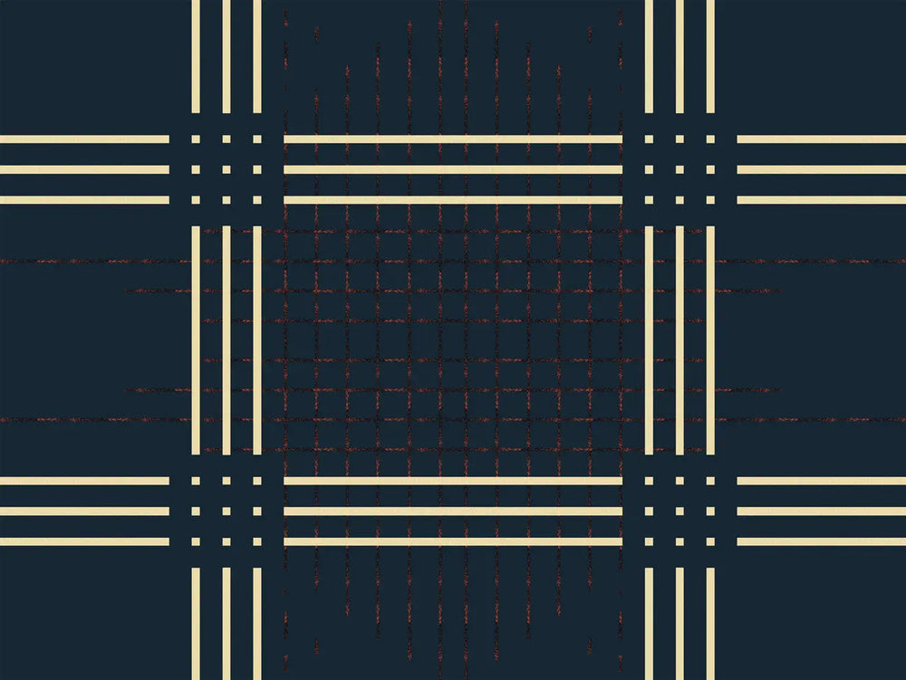 Wallpaper Grid 7 Navy Blue - £37.50 per Sq Metre Long Studio Design