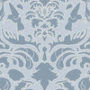 Wallpaper Hummingbird Damask Blue and Pale Blue - £37.50 per Sq Metre Long Studio Design