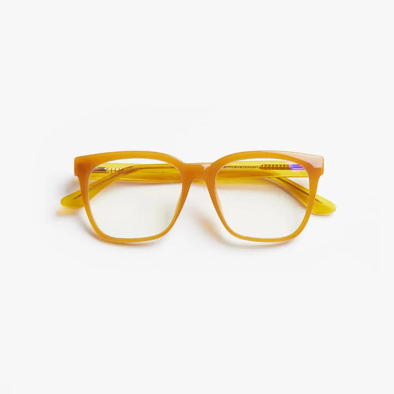 Warm Apricot Shawn Glasses Barner