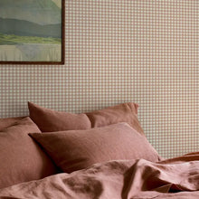  Warm Clay Gingham Wallpaper Piglet