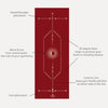 Warrior Red Velvet - Sustainable Yoga Mat Ladina Yoga