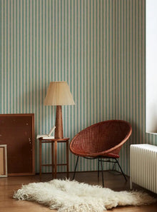  Wasabi Pembroke Stripe Wallpaper Piglet