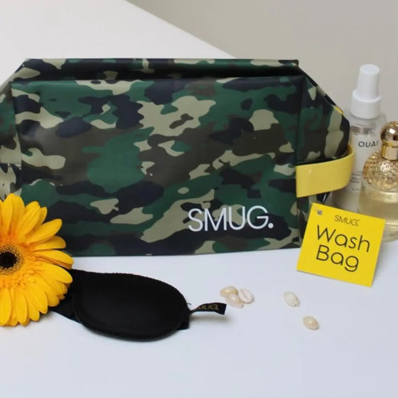 Wash Bag - Green Camo SMUG