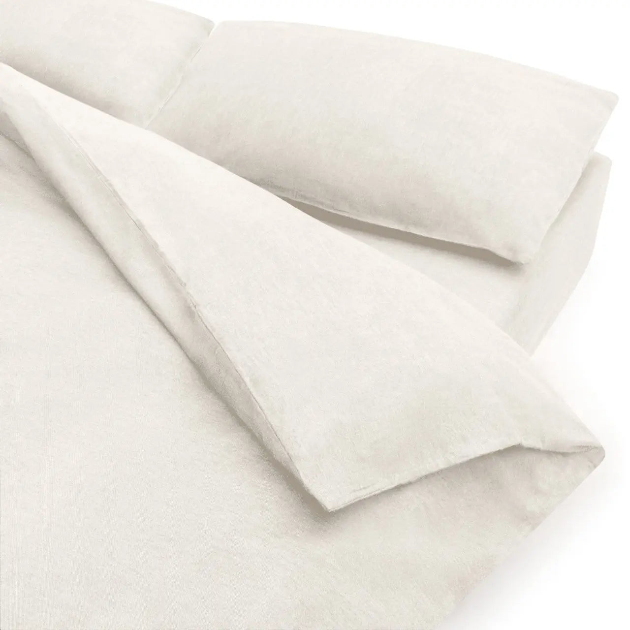 Washed Cotton Duvet Cover | Off White MUJI UK