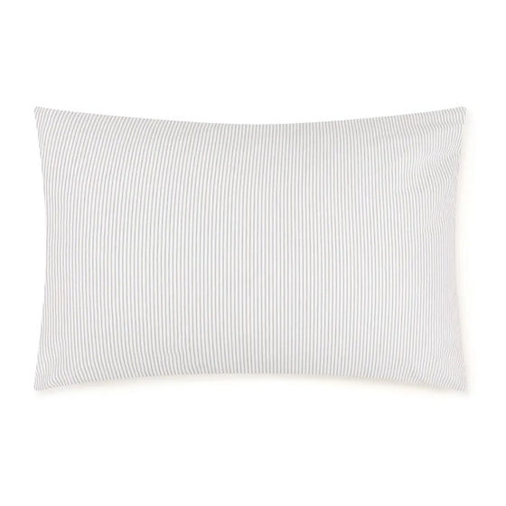 Washed Cotton Pillowcases Set of 2 | Light Blue Stripe MUJI UK