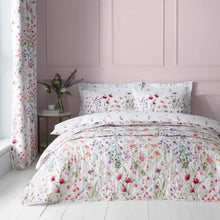  Watercoloured Floral Bedspread Dunelm