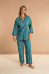 Waterlily Women's Floral Cotton Pyjamas inara