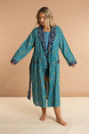 Waterlily Women's Floral Cotton Robe inara