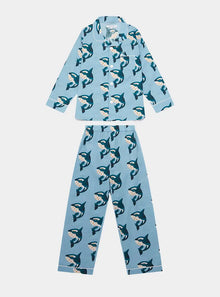  Whale Kid's Organic Cotton Pyjama Trouser Set Myza