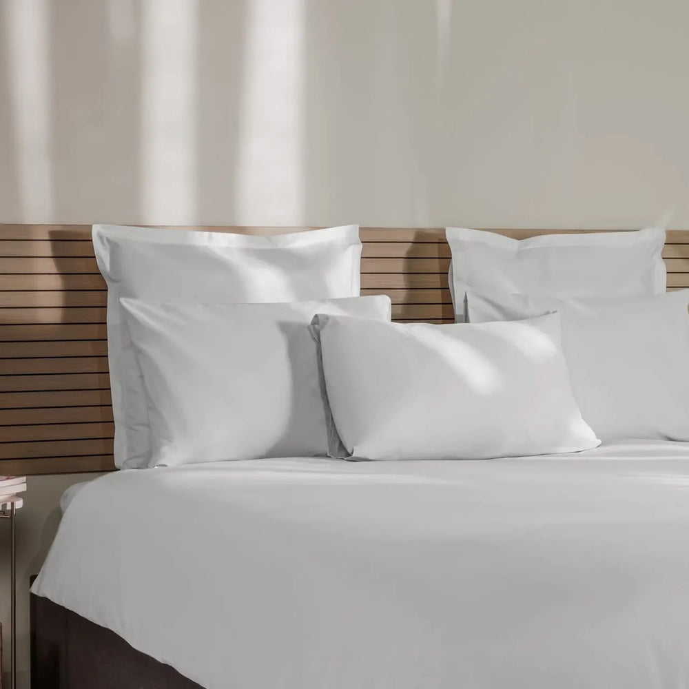 White 100% Cotton Percale Pillowcases Emma