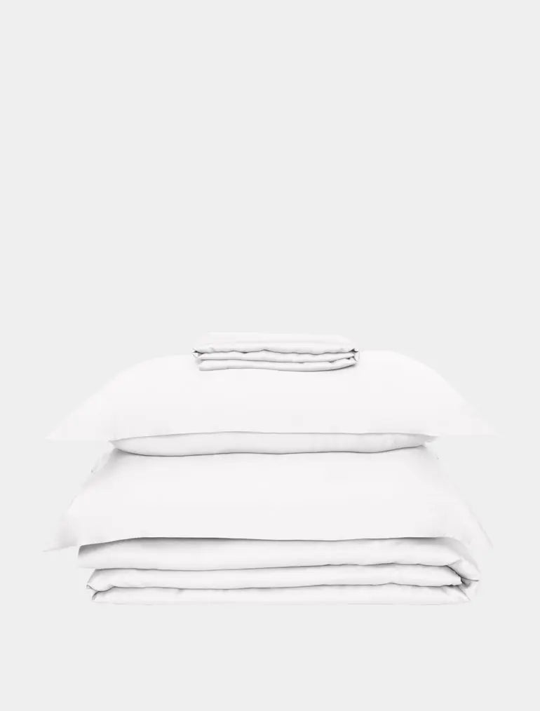 White 300 Thread Count Bed Sheet Set Ethical Bedding