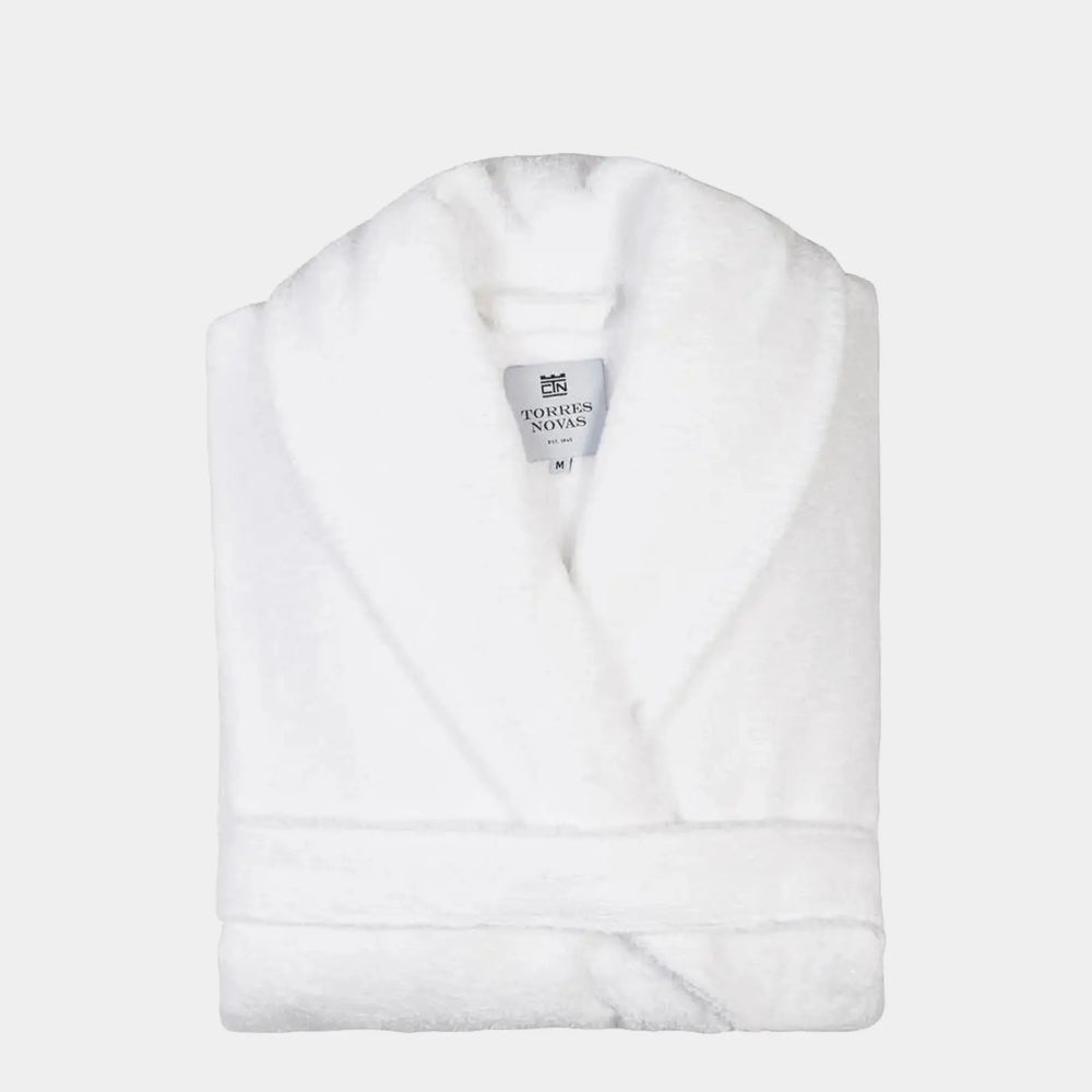 White Classic Cotton Bathrobe Torres Novas