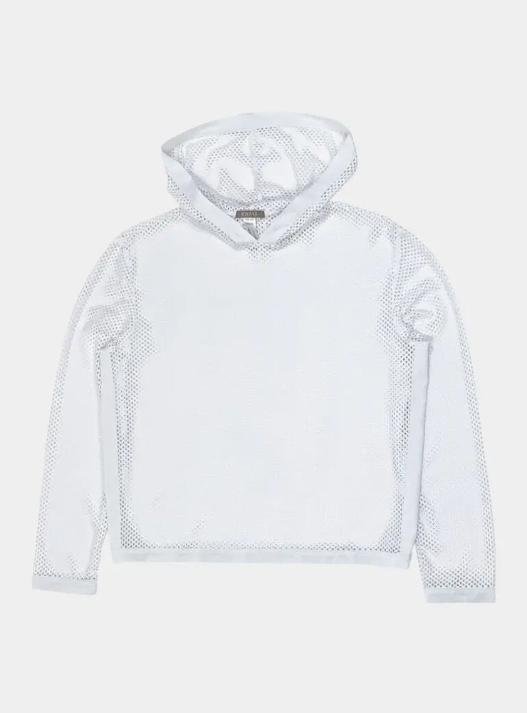 White Daring Net Hoodie NOKAYA