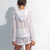 White Daring Net Hoodie NOKAYA