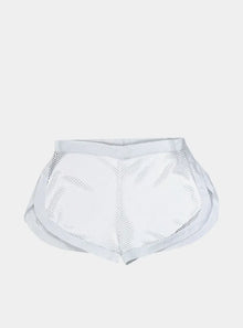  White Daring Net Shorts NOKAYA