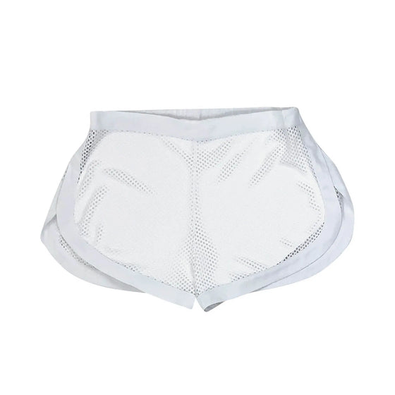 White Daring Net Shorts NOKAYA