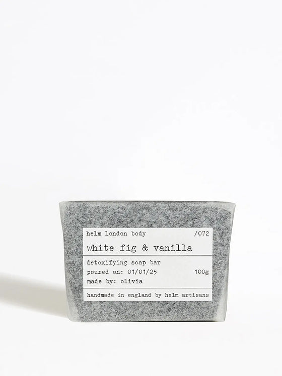 White Fig & Vanilla Detoxifying Soap Bar - 100g Helm London