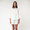 White Heavy Linen Shirt Perfect Days - Myza