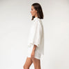 White Heavy Linen Shirt Perfect Days - Myza