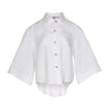 White Heavy Linen Shirt Perfect Days - Myza