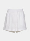 White Heavy Linen Shorts Perfect Days NOKAYA