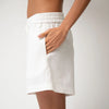 White Heavy Linen Shorts Perfect Days - Myza