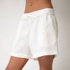 White Heavy Linen Shorts Perfect Days - Myza