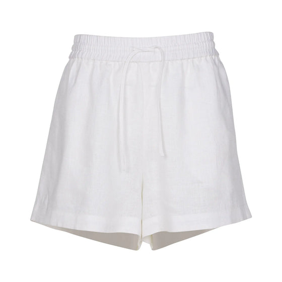 White Heavy Linen Shorts Perfect Days - Myza