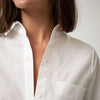 White InStyle Cotton Poplin Shirt - Myza