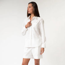  White InStyle Cotton Poplin Shirt - Myza