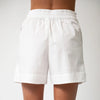 White InStyle Cotton Poplin Shorts - Myza